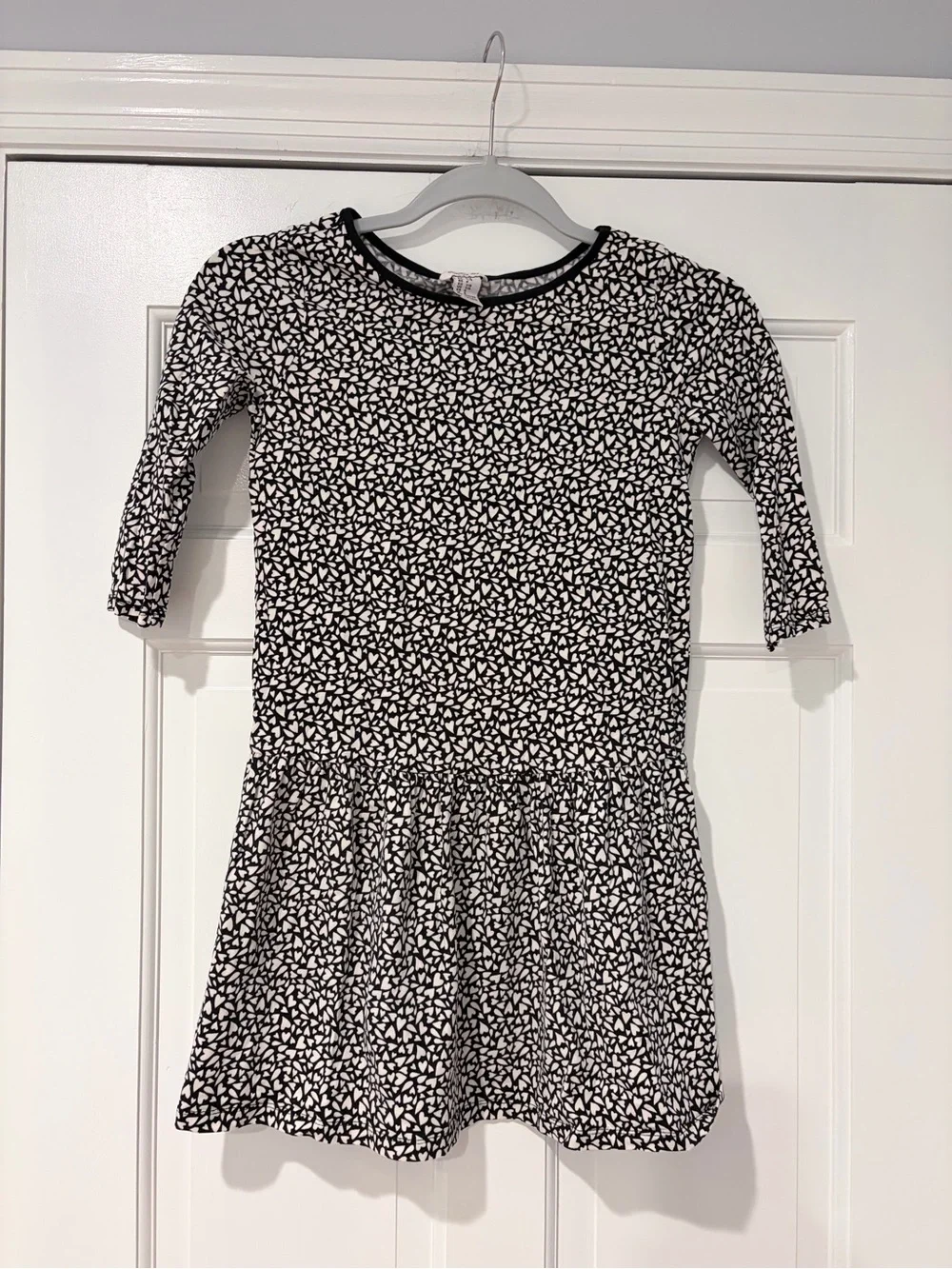 Forever 21 Girls Black & White Patterned Drop-Waist Dress